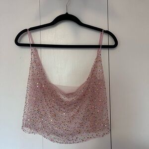 DYSPNEA sequin top